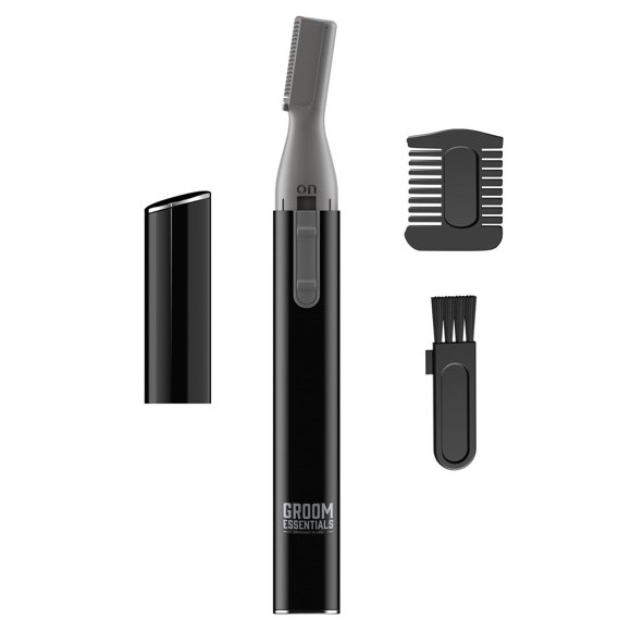 Cortadora de Barba Groom Essentials Negro de Microprecisión con Mango Ergonómico para Hombre