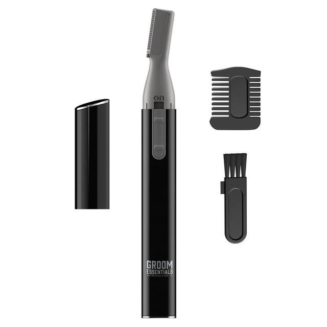 Cortadora de Barba Groom Essentials Negro de Microprecisión con Mango Ergonómico para Hombre