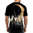 thumbnail image 7 of Mens Halloween Shirts Short Sleeve Crew Neck Pumpkin Bat Pullovers Causal Loose Funny Tees, XL, 7 of 7