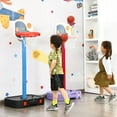 thumbnail image 4 of Gymax Portable 2 in 1 Kids Basketball Hoop Stand w/ Ring Toss & Storage Box Black, 4 of 10