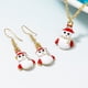 thumbnail image 3 of Precioso collar con colgante de esmalte de cristal, pendientes colgantes, muñeco de nieve, , árbol de Navidad, 9 estilos, conjunto de joyas de - Muñeco de nieve 2 Sunnimix  Conjunto de joyas de Navidad, 3 of 8