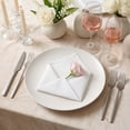 thumbnail image 2 of Unique Bargains 6Pcs Dinner Use Cotton Cloth Napkins White 20x20inch, 2 of 6