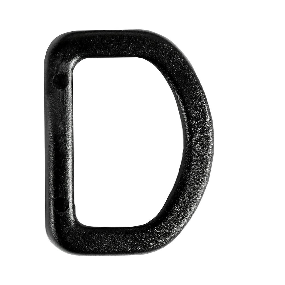 Strapworks 1/2 Inch Heavy Duty Plastic DRing Black D Ring Buckle