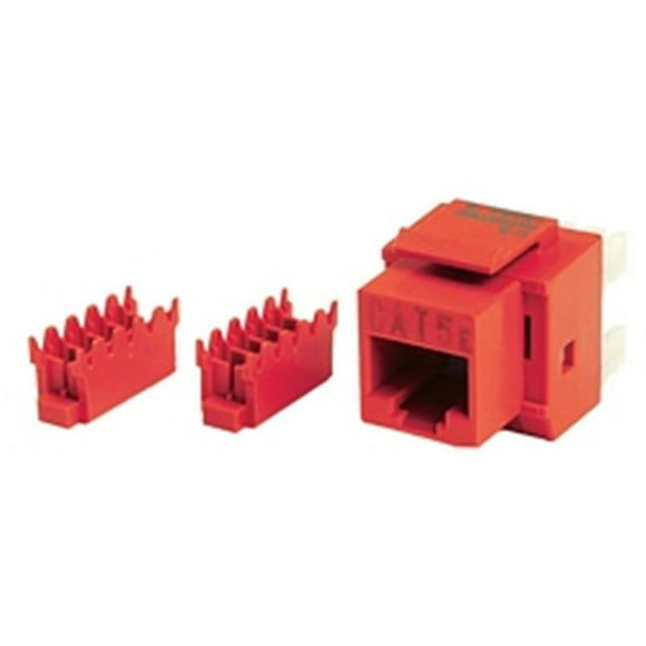 Generic 180 0293 CAT5e 8p8c Keystone Panel Jack&#44; Red