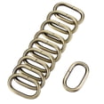 thumbnail image 1 of Unique Bargains Bronze Tone Oval Buckles Iron Electroplating (10 Pack), 1 of 4