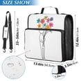 thumbnail image 2 of FORMRS Zipper Binder with Shoulder Strap 2-inch Ring 500 Sheet Capacity File Bag, Colorful Flower, 2 of 5