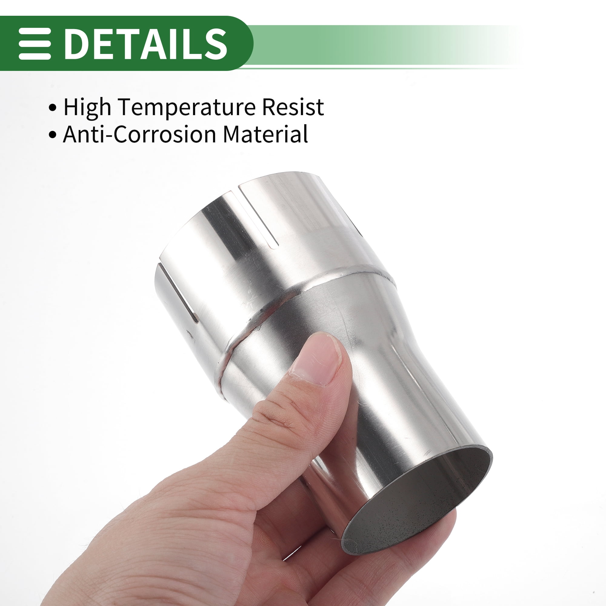 Unique Bargains Quality Mandrel Exhaust Bend Elbow Concentric Reducer 2"OD to 2.5"OD