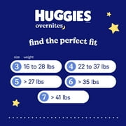 Huggies Overnites Nighttime Baby Diapers, Size 5 (27+ lbs), 18 Ct Select for More)