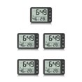thumbnail image 3 of Inteprter Reloj Digital de escritorio, Sensor Dual, alarma electrónica, termómetro, botón de operación, funciona con batería, temporizador LCD, Type2 NO2 Inteprter CBP162530, 3 of 6