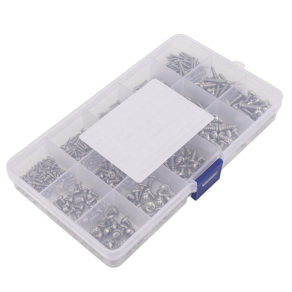 500pcs M2 M3 M4 Assorted Screw Set Stainless Steel Corrosion Resistant Screw Kit SCRW-036421 500pcs M2 M3 M4 Assorted Screw Set Stainless Steel Corrosion Resistant Screw Kit SCRW-036421