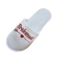 thumbnail image 3 of Zapatillas de casa de puntera cerrada para suave para rojo Yuyangstore Zapatillas de dama de honor, 3 of 8