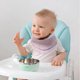 thumbnail image 5 of 3-Piece Dual-use Purple Cotton Triangular Towel 4-Layer Soft Cotton Absorbent Baby Saliva Towel Baby Bib, 5 of 5