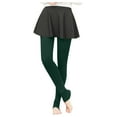thumbnail image 2 of Fleece Lined Leggings Women Tummy Control High Waisted Stretchy Stirrup Leggings Warm Comfort Sherpa Lounge Pants Dark Green Free, 2 of 3
