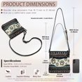 thumbnail image 7 of HELLHERO Animal Paw Prints Fashion Shoulder Bag for Work Travel, Durable Spacious Crossbody Bag Waterproof Handbag, 7 of 7