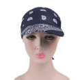 thumbnail image 3 of Paisley Bandana Hat with Brim Adjustable Head Scarf Cap Soft Sun Visor Head Wrap for Casual Wear Walking Travel Outdoor Activities and Everyday Styling, 3 of 6