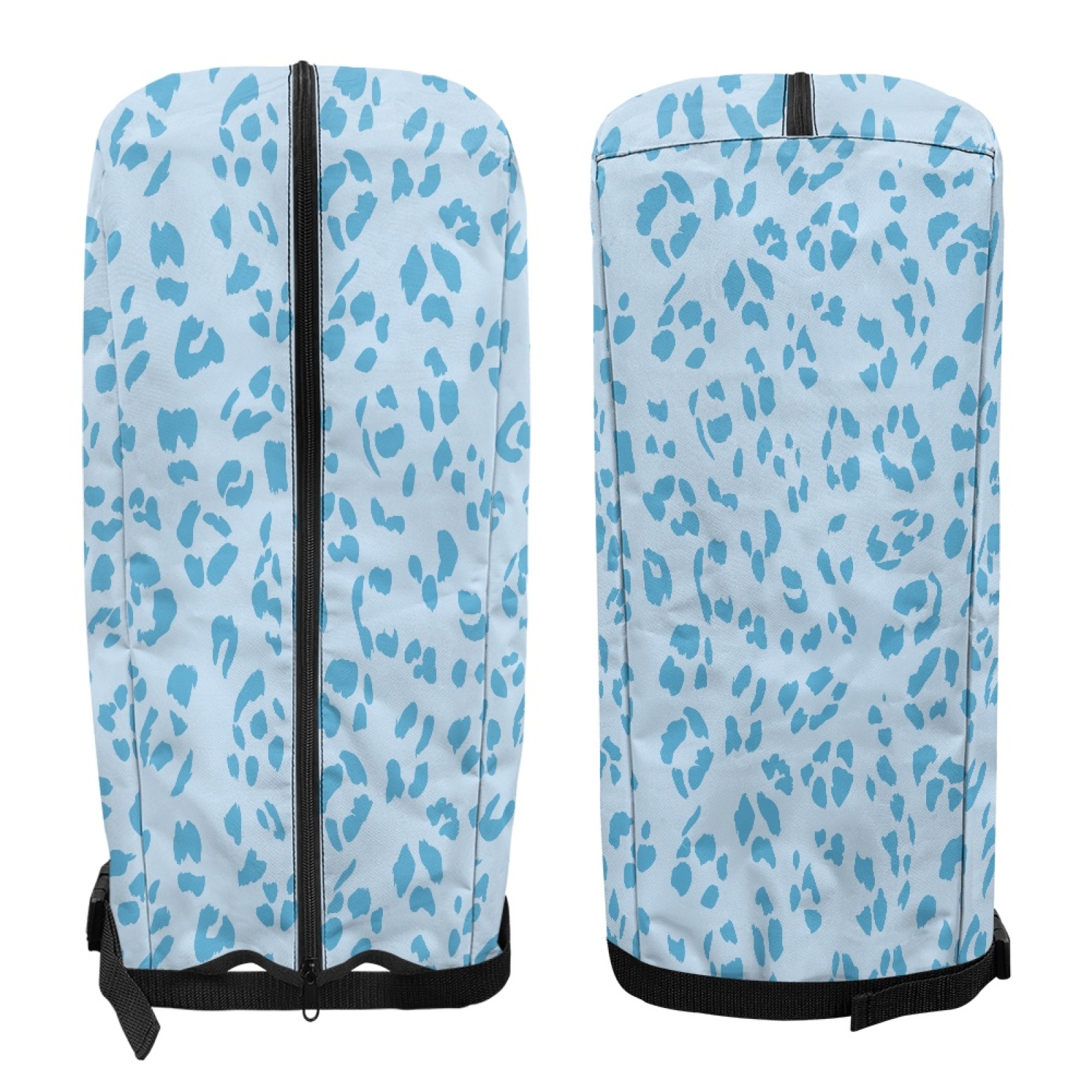 Yuyamidu Blue Leopard Print Golf Bag Cover Fashion Golf Bag Top Cover for Clubs with Snap Button One Size Fit Most Stand Bags