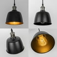 thumbnail image 5 of FSLiving Adjustable Height Remote Control H-Type Track Pendangt Light with E26 Pearl Black Base&Black Metal Shade,Dimmable Color Changing Timing Vintage Lamp for Kitchen Sink,Customizable - 1 Light, 5 of 11