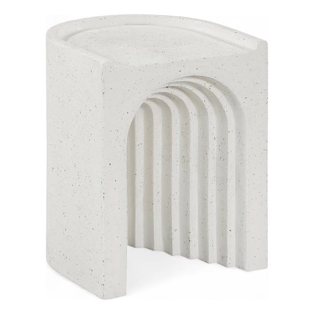 Meridian Furniture Table d'Appoint en Béton pour Intérieur/extérieur