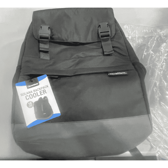 CLEVERMADE INSULATED BACKPACK COOLER BAG 18 CAN LEAKPROOF COOLER - CHARCOAL/GRAY