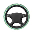 thumbnail image 3 of Elastic Steering Wheel Cover, green Cute Lemon Yellow Stretch Thickening Car Steering Wheel Cover Women Men, Steering Wheel Protector Universal 15 in, 3 of 7