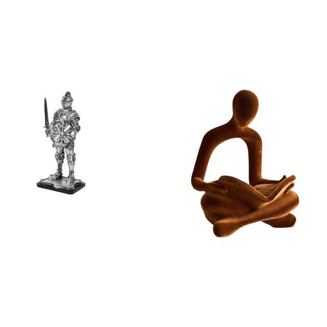 Figura de escritorio de caballero, estatua coleccionable, escultura decorativa de resina, ideal para regalar, decorar el hogar o la oficina.
