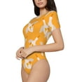 thumbnail image 2 of Easygdp Flying Ducks Women's One-Piece Swimsuit Slim Fit Crew Neck Bodysuit Athletic Swimwear with Concealed Buckle - XX-Large, 2 of 9