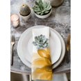 thumbnail image 2 of Orange Cloth Napkins Set of 6 Reusable Dinner Napkins, Boho Modern Floral Abstract Ombre Leaf White Cocktail Napkin Washable Table Napkins for Wedding/Holiday Party/Baby Shower 20"x20", 2 of 7