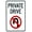 Warning Sign 3, variant on Private Driveway Keep Clear No Trespassing Or Turn Around Sign - 8"x12", Metal Security Decor for Home, Business, Yard, Garden, Office, Street, Road