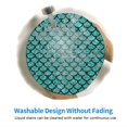 thumbnail image 6 of Disketp Aquamarine Glitter Small Mouse Pad 7.9x7.9 Inches,Washable Round Mousepad for Office Laptop Computer,Non-Slip Rubber Base Mouse Pads for Wireless Mouse, 6 of 8