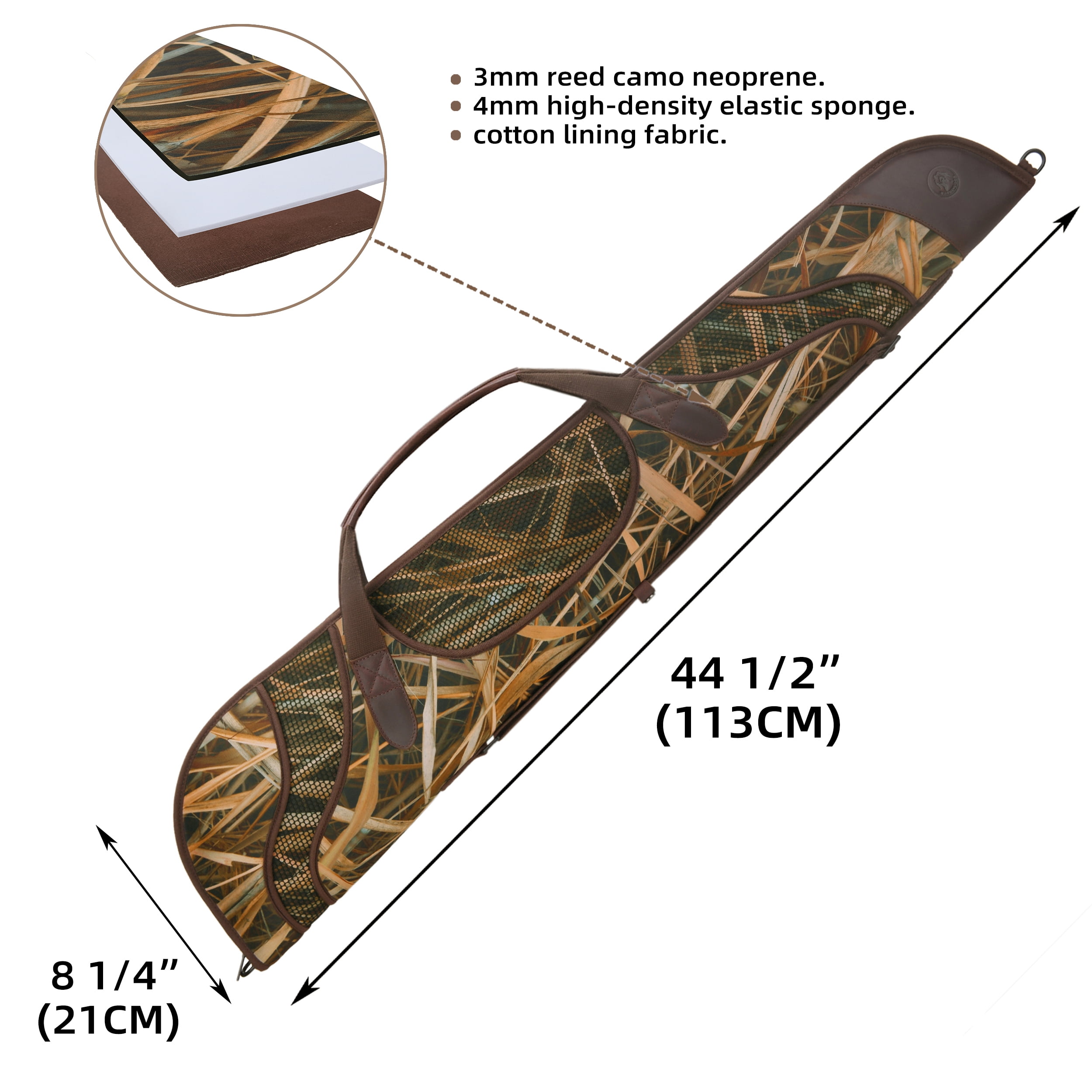 WAYNE'S DOG 44" / 56" Scoped Rifle & Shotgun Soft Case, Camo Gun Storage Bag, Durable