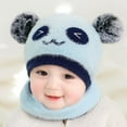 thumbnail image 7 of Costyle Baby Toddler Winter Warm Cute Beanie Hat and Scarf Sets Panda Plush Cap for Boys Girls Kids Gift, 7 of 7