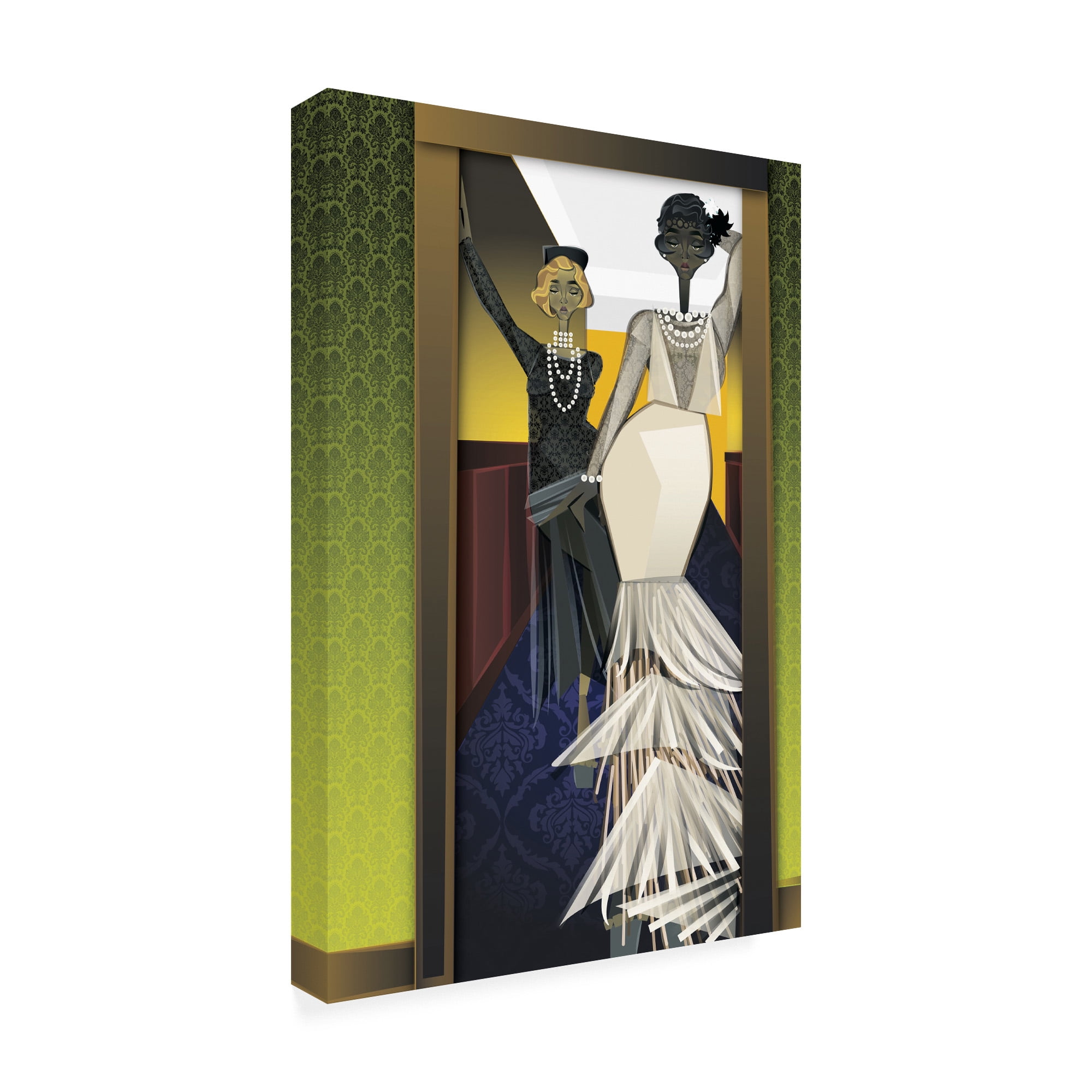 Trademark Fine Art 'The Girls' Canvas Art by Jaleel Campbel