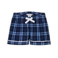 thumbnail image 3 of Boxercraft BW6501 Women's Flannel Short-Navy/Colmbia Pl-XL, 3 of 4
