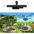 thumbnail image 5 of OhhGo Solar Fountain Pump Bird Bath Fountain with LED Light Top Rotating Stick & 7 Nozzle, Solar Powered Water Fountain Pump for Bird Bath, Garden, Pond, Swimming Pool and Aquarium, 5 of 13