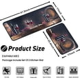 thumbnail image 6 of Christmas Gift Wine Kitchen Rugs and Mats Non Skid Washable Absorbent Microfiber Kitchen Mat for Floor Anti Fatigue Kitchen Mat Set of 2 Wine Kitchen Decor Stain Resistant7 x47.2+17"x23.6", 6 of 6