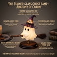 thumbnail image 3 of Stained Glass Style Witch Hat Lamp, Handcrafted Plastic Gothic Wizard Accent Lamp, Vintage Halloween Table Decor Night Light, for Bedroom, Bookshelf and Witchy Room Aesthetics, 3 of 3