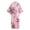 Pink, variant on Lingerie for Women Apparel Dress Kimono Gown for Women Elegant Bath Robe Nightwear Craft Print Fancy Pink One Size
