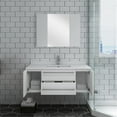 thumbnail image 7 of Fresca Fvn6142-Uns Lucera 42" Wall Mounted Single Basin Vanity Set - White, 7 of 7