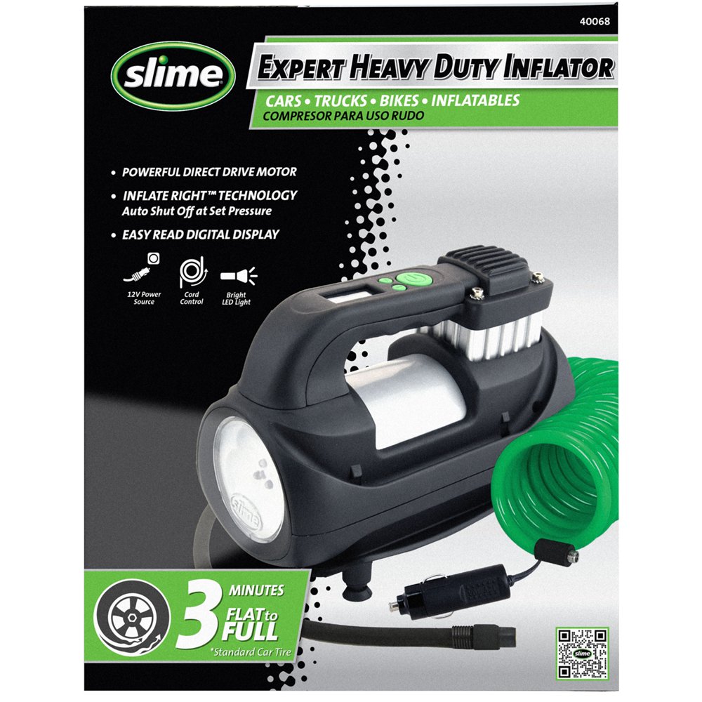 Slime Expert HeavyDuty 12v Tire Inflator 40068