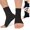 2 Pairs Black, variant on 3 Pairs Ankle Brace Compression Sleeves - 8-15 mmhg Open Toe Compression Socks with Arch Support for Women & Men , Relief for Swelling, Plantar Fasciitis, and Sprains – Step into Comfort and Stability