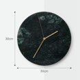thumbnail image 2 of Reloj de pared de mármol de cerámica, reloj colgante de pared creativo de 12 pulgadas, reloj de decoración de pared, 2 of 8