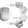 thumbnail image 5 of Shower Curtains Sets for Bathroom Decor Watercolor Gray Eucalyptus LeavesWaterproof Bathroom Curtain with Hooks,Pastoral Botanical Leaf on Whitefor Bathroom Decor,72x72IN, 5 of 7