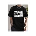 thumbnail image 1 of Camiseta gráfica 100 % algodón para hombre - Estampado llamativo "Parental Advisory Explicit Content", cuello redondo informal, manga corta, corte regular para un estilo urbano de verano | Ropa básica, 1 of 6