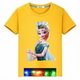 thumbnail image 1 of Camiseta de verano para niños, camisetas para niñas y niños, camiseta con luz Led, ropa de bebé para niñas, camisetas de manga corta, camisetas luminosas para niños pequeños 5T Gao Jinjia LED, 1 of 2
