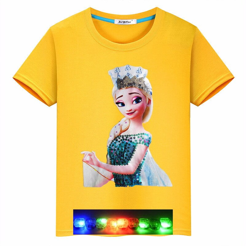 Led t shirts for kids sales