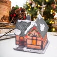 thumbnail image 4 of Christmas Snow Village LED Ornaments Statue Building Holiday House for Home Style C, 4 of 7