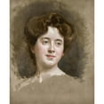 thumbnail image 2 of Raimundo de Madrazo y Garreta 15x18 Gold Ornate Wood Frame and Double Matted Museum Art Print Titled - A Young Beauty (1898), 2 of 4