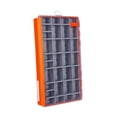 thumbnail image 4 of Caja de señoría de aparejo de pesca con divisores extraíbles de divisores de almacenamiento portátil multifuncional resistente para ganchos de líneas Naranja, 4 of 8