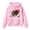Pink, variant on Girls Football Rugby Sports Hoodie Retro Player Pullover Sweatshirt for Toddler Kids Teen Fans