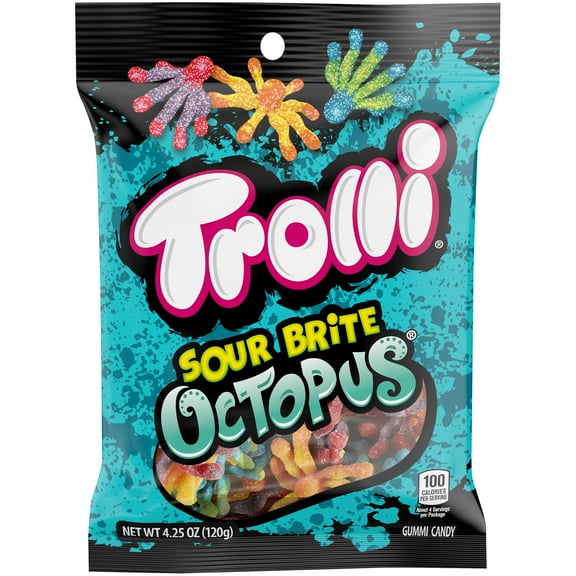Trolli Sour Brite Octopus, Assorted Flavors 4.25 oz